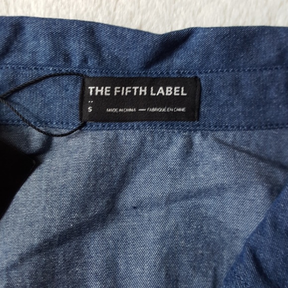 The Fifth Label Oversized Two-tone Denim Shirt. - Picture 6 of 9